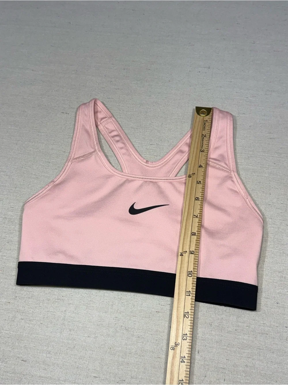 Nike Women’s Light Pink Dri-FIT Sports Bra - Size Small